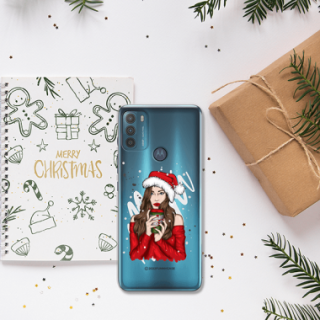 ETUI ŚWIĄTECZNE NA TELEFON MOTOROLA MOTO G50 ST_CHT-107