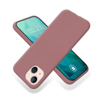 ETUI GUMA SMOOTH NA TELEFON  APPLE IPHONE 13 CIEMNY RÓŻ