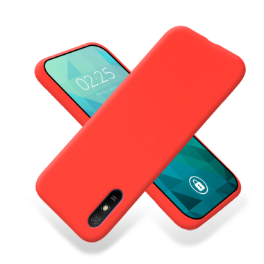 ETUI GUMA SMOOTH NA TELEFON  XIAOMI REDMI 9A / REDMI 9AT CZERWONY