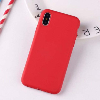 ETUI GUMA SMOOTH NA TELEFON  XIAOMI REDMI 9A / REDMI 9AT CZERWONY