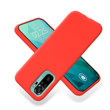 ETUI GUMA SMOOTH NA TELEFON  XIAOMI REDMI NOTE 10 / 10S / 10 PRO MAX CZERWONY