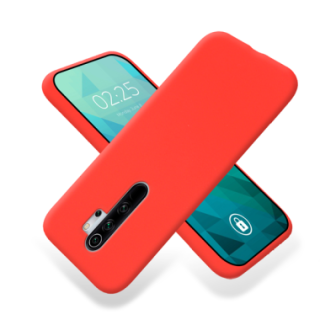 ETUI GUMA SMOOTH NA TELEFON  XIAOMI REDMI NOTE 8 PRO CZERWONY