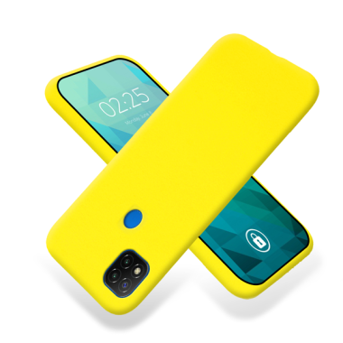 ETUI GUMA SMOOTH NA TELEFON  XIAOMI REDMI 9C ŻÓŁTY