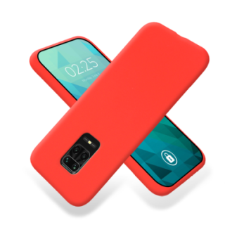 ETUI GUMA SMOOTH NA TELEFON  XIAOMI REDMI NOTE 9S / 9 PRO / 9 PRO MAX CZERWONY