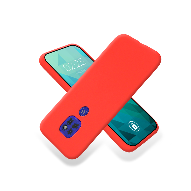 ETUI GUMA SMOOTH NA TELEFON  MOTOROLA MOTO G9 / G9 PLAY / E7 PLUS CZERWONY