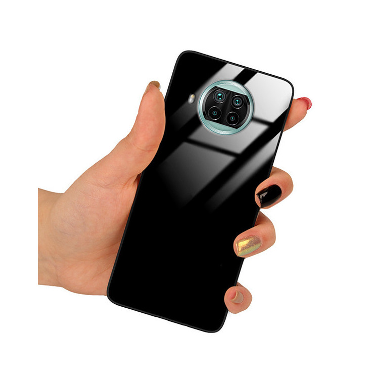 ETUI BLACK CASE GLASS NA TELEFON XIAOMI MI 10T LITE CZARNY