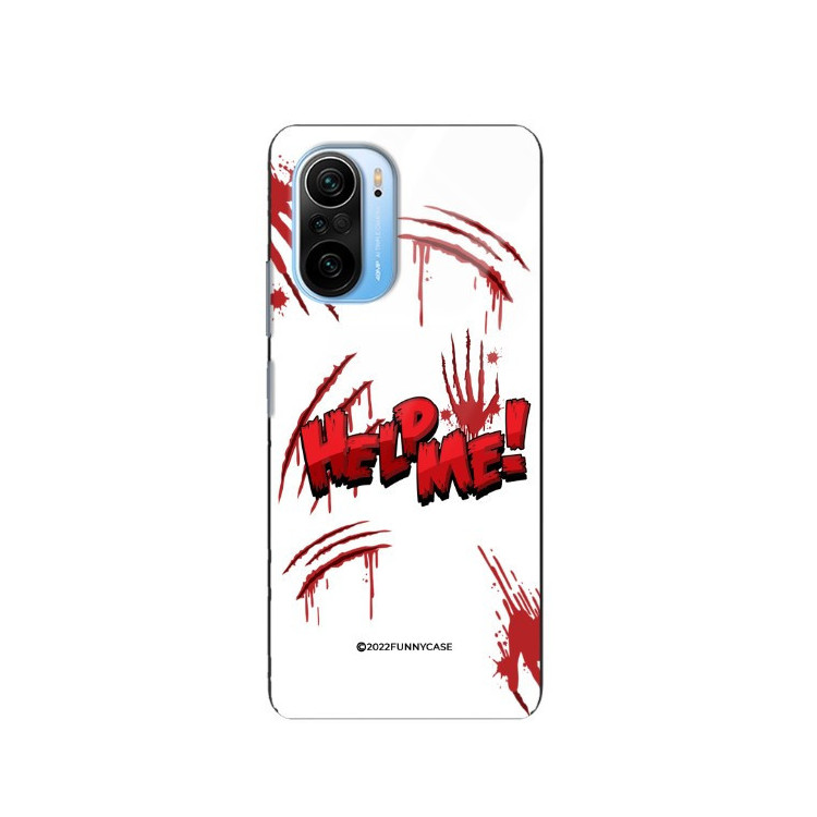 ETUI BLACK CASE GLASS NA TELEFON XIAOMI REDMI K40 / K40 PRO ST_TEK-100 WIELOKOLOROWE