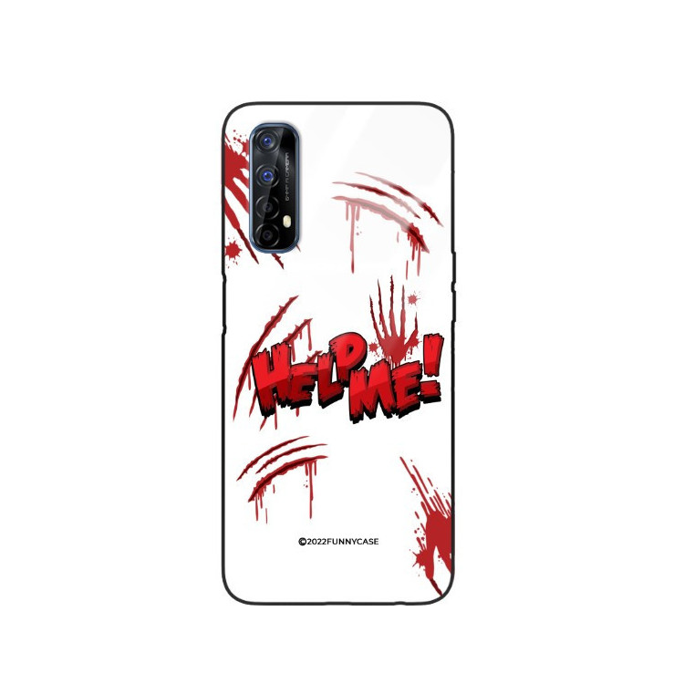 ETUI BLACK CASE GLASS NA TELEFON REALME 7 ST_TEK-100 WIELOKOLOROWE