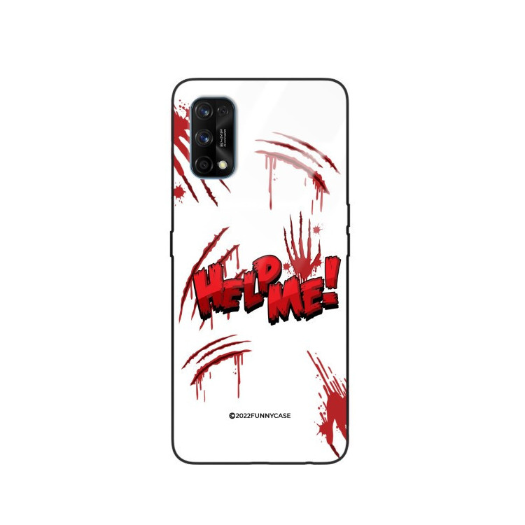 ETUI BLACK CASE GLASS NA TELEFON REALME 7 PRO ST_TEK-100 WIELOKOLOROWE