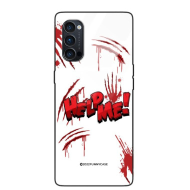 ETUI BLACK CASE GLASS NA TELEFON OPPO RENO 4 PRO ST_TEK-100 WIELOKOLOROWE