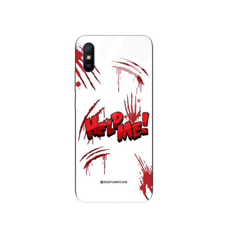 ETUI BLACK CASE GLASS NA TELEFON XIAOMI REDMI 9A ST_TEK-100 WIELOKOLOROWE