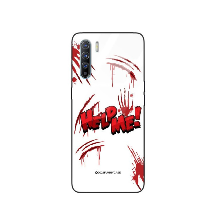 ETUI BLACK CASE GLASS NA TELEFON OPPO RENO 3 / OPPO A91 ST_TEK-100 WIELOKOLOROWE