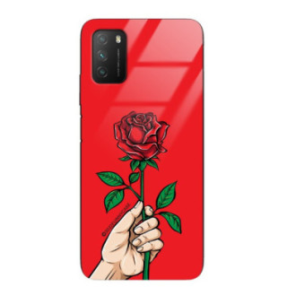 ETUI BLACK CASE GLASS NA TELEFON XIAOMI POCO M3 ST_TEK-102 WIELOKOLOROWE