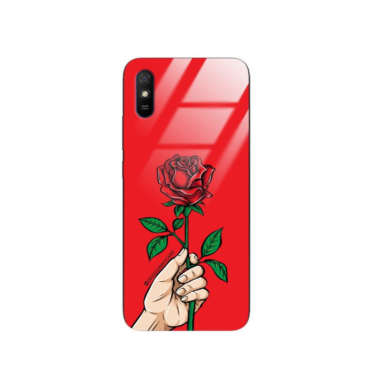 ETUI BLACK CASE GLASS NA TELEFON XIAOMI REDMI 9A ST_TEK-102 WIELOKOLOROWE