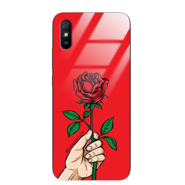 ETUI BLACK CASE GLASS NA TELEFON XIAOMI REDMI 9A ST_TEK-102 WIELOKOLOROWE