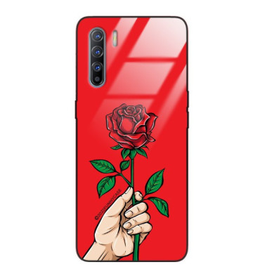 ETUI BLACK CASE GLASS NA TELEFON OPPO RENO 3 / OPPO A91 ST_TEK-102 WIELOKOLOROWE