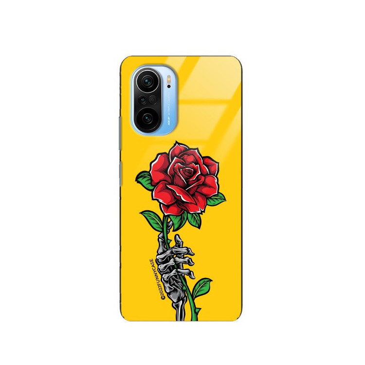 ETUI BLACK CASE GLASS NA TELEFON XIAOMI REDMI K40 / K40 PRO ST_TEK-105 WIELOKOLOROWE