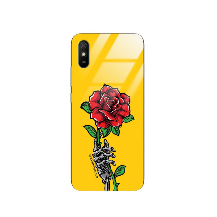 ETUI BLACK CASE GLASS NA TELEFON XIAOMI REDMI 9A ST_TEK-105 WIELOKOLOROWE