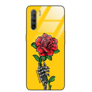 ETUI BLACK CASE GLASS NA TELEFON OPPO RENO 3 / OPPO A91 ST_TEK-105 WIELOKOLOROWE