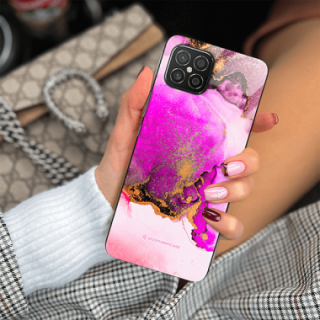 ETUI BLACK CASE GLASS NA TELEFON HUAWEI NOVA 8 SE ST_UMA-100 WIELOKOLOROWE