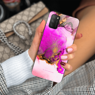 ETUI BLACK CASE GLASS NA TELEFON XIAOMI POCO M3 ST_UMA-100 WIELOKOLOROWE
