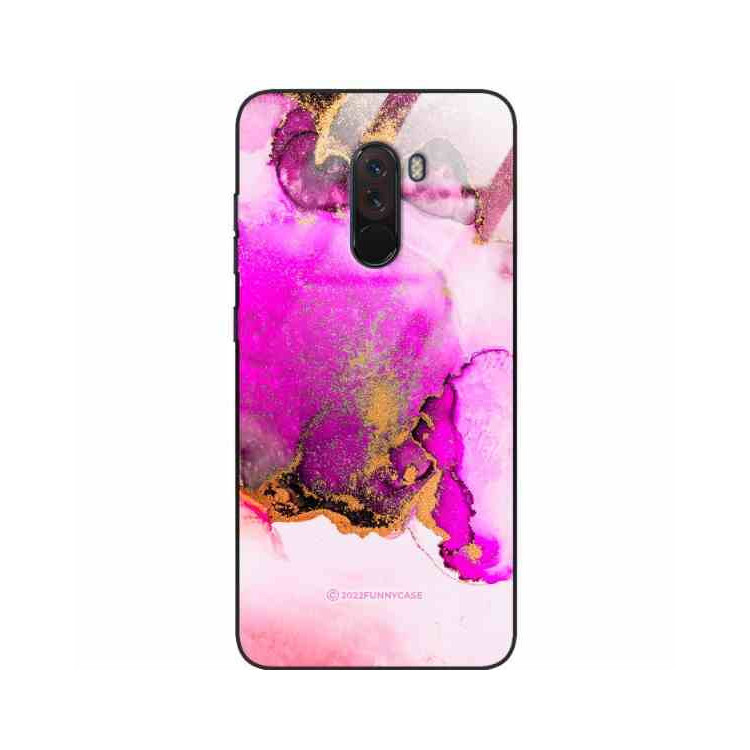 ETUI BLACK CASE GLASS NA TELEFON XIAOMI POCO F1 ST_UMA-100 WIELOKOLOROWE