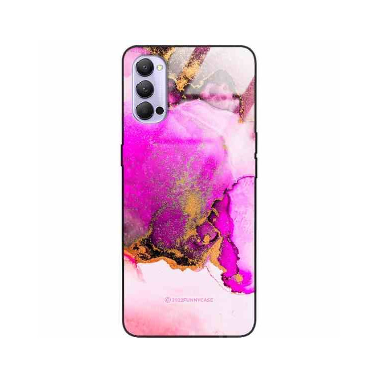ETUI BLACK CASE GLASS NA TELEFON OPPO RENO 4 ST_UMA-100 WIELOKOLOROWE