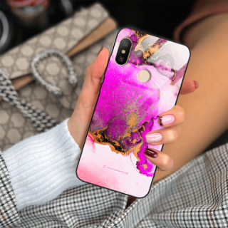 ETUI BLACK CASE GLASS NA TELEFON XIAOMI REDMI 6 PRO / MI A2 LITE ST_UMA-100 WIELOKOLOROWE