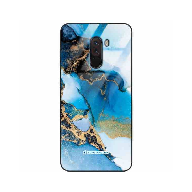 ETUI BLACK CASE GLASS NA TELEFON XIAOMI POCO F1 ST_UMA-101 WIELOKOLOROWE