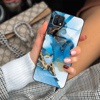 ETUI BLACK CASE GLASS NA TELEFON OPPO A15 / A15s / A35 ST_UMA-101 WIELOKOLOROWE