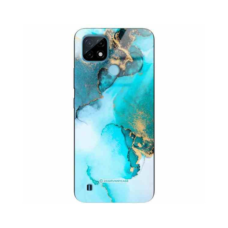 ETUI BLACK CASE GLASS NA TELEFON REALME C21 ST_UMA-102 WIELOKOLOROWE