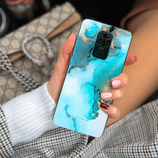 ETUI BLACK CASE GLASS NA TELEFON XIAOMI REDMI NOTE 9 / 10X 4G ST_UMA-102 WIELOKOLOROWE