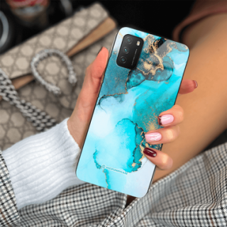 ETUI BLACK CASE GLASS NA TELEFON XIAOMI POCO M3 ST_UMA-102 WIELOKOLOROWE