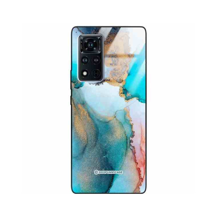 ETUI BLACK CASE GLASS NA TELEFON HUAWEI HONOR VIEW 40 V40 5G ST_UMA-103 WIELOKOLOROWE