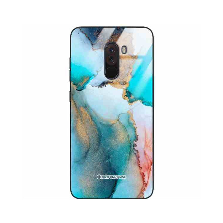 ETUI BLACK CASE GLASS NA TELEFON XIAOMI POCO F1 ST_UMA-103 WIELOKOLOROWE