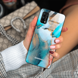 ETUI BLACK CASE GLASS NA TELEFON REALME 7 PRO ST_UMA-103 WIELOKOLOROWE