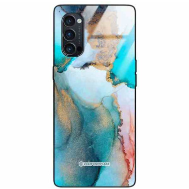 ETUI BLACK CASE GLASS NA TELEFON OPPO RENO 4 PRO ST_UMA-103 WIELOKOLOROWE