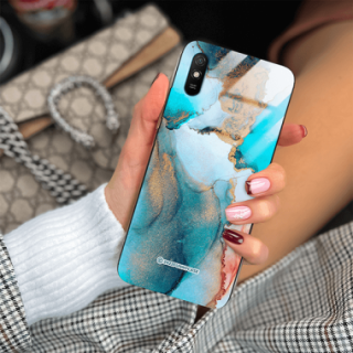 ETUI BLACK CASE GLASS NA TELEFON XIAOMI REDMI 9A ST_UMA-103 WIELOKOLOROWE