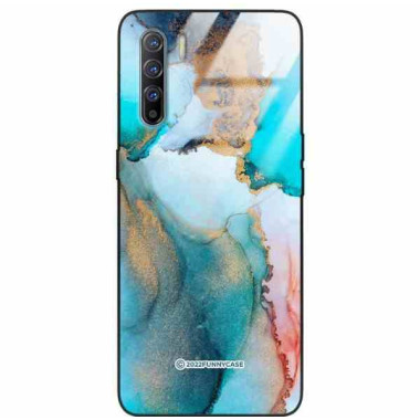 ETUI BLACK CASE GLASS NA TELEFON OPPO RENO 3 / OPPO A91 ST_UMA-103 WIELOKOLOROWE
