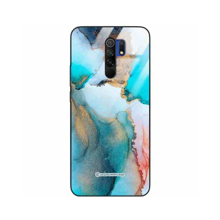 ETUI BLACK CASE GLASS NA TELEFON XIAOMI REDMI 9 ST_UMA-103 WIELOKOLOROWE