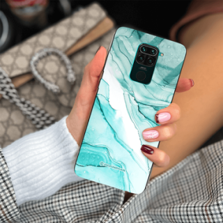 ETUI BLACK CASE GLASS NA TELEFON XIAOMI REDMI NOTE 9 / 10X 4G ST_UMA-104 WIELOKOLOROWE