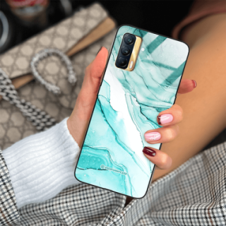 ETUI BLACK CASE GLASS NA TELEFON REALME V15 ST_UMA-104 WIELOKOLOROWE