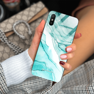 ETUI BLACK CASE GLASS NA TELEFON XIAOMI REDMI 9A ST_UMA-104 WIELOKOLOROWE