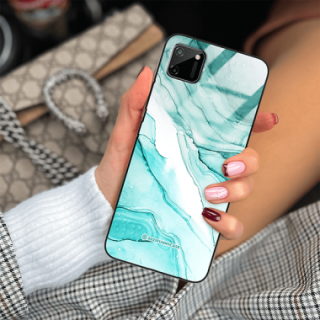 ETUI BLACK CASE GLASS NA TELEFON REALME C11 ST_UMA-104 WIELOKOLOROWE