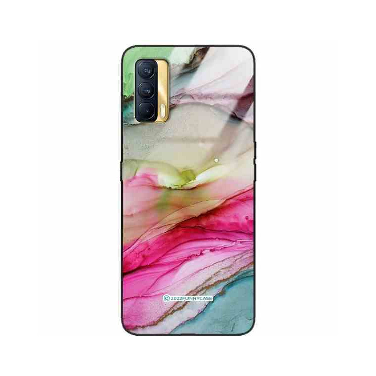 ETUI BLACK CASE GLASS NA TELEFON REALME V15 ST_UMA-105 WIELOKOLOROWE