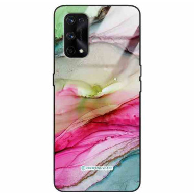 ETUI BLACK CASE GLASS NA TELEFON REALME X7 PRO ST_UMA-105 WIELOKOLOROWE