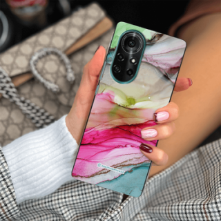 ETUI BLACK CASE GLASS NA TELEFON HUAWEI NOVA 8 PRO ST_UMA-105 WIELOKOLOROWE