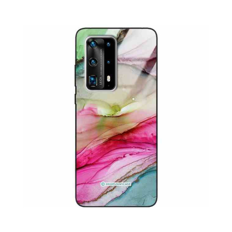 ETUI BLACK CASE GLASS NA TELEFON HUAWEI P40 PRO PLUS ST_UMA-105 WIELOKOLOROWE