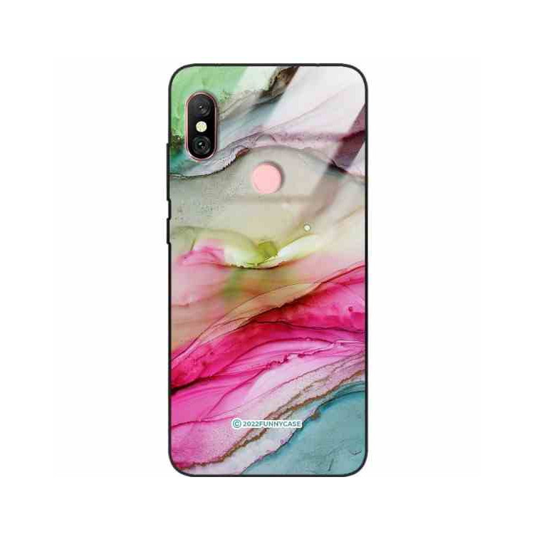 ETUI BLACK CASE GLASS NA TELEFON XIAOMI REDMI NOTE 6 / 6 PRO ST_UMA-105 WIELOKOLOROWE