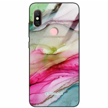ETUI BLACK CASE GLASS NA TELEFON XIAOMI REDMI NOTE 6 / 6 PRO ST_UMA-105 WIELOKOLOROWE